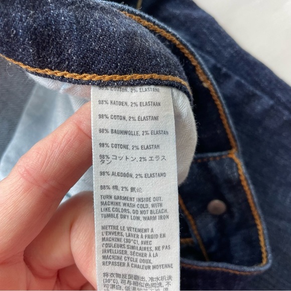 Y2K Abercrombie & Fitch Madison Perfect Stretch Boot Cut Dark Wash Jeans 28/35 - Picture 8 of 8